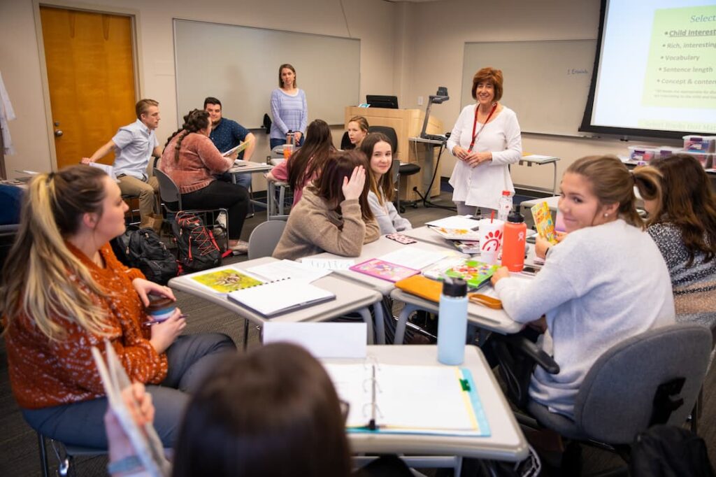 students in classroom